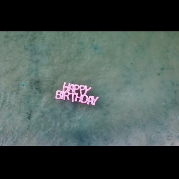 Pink & Gold 20'' Happy Birthday Pool Float Letters - Picture 7 of 9